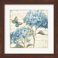 Framed Blue Garden IV