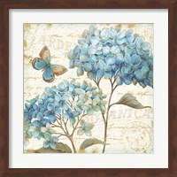 Framed Blue Garden IV