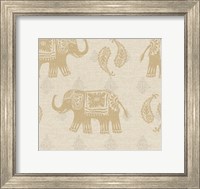 Framed Elephant Caravan Patterns I