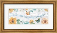 Framed Butterfly Bloom IV on Wood Gray