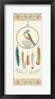 Feather Tales III Framed Print