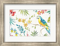 Framed Tropical Oasis II White