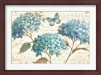 Framed Blue Garden I