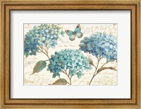 Framed Blue Garden I