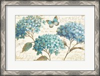 Framed Blue Garden I