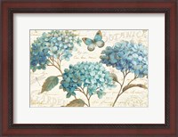 Framed Blue Garden I