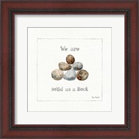 Framed Pebbles and Sandpipers VI