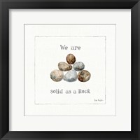 Pebbles and Sandpipers VI Framed Print
