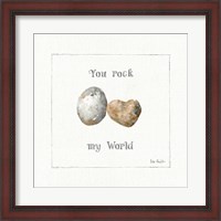 Framed Pebbles and Sandpipers V
