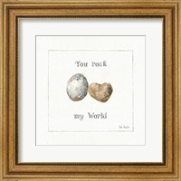 Framed Pebbles and Sandpipers V