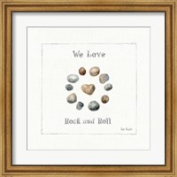 Framed Pebbles and Sandpipers VIII