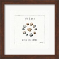 Framed Pebbles and Sandpipers VIII