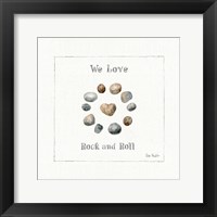 Pebbles and Sandpipers VIII Framed Print