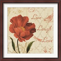 Framed Live Laugh Love Sq