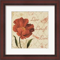 Framed Live Laugh Love Sq