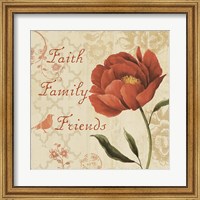 Framed Faith Family Friends Sq