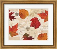 Framed Fall in Love - Autumn Leaves