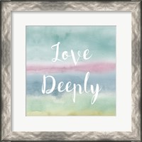 Framed Rainbow Seeds Painted Pattern XIV Cool Love