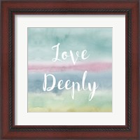 Framed Rainbow Seeds Painted Pattern XIV Cool Love