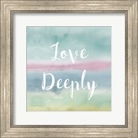 Framed Rainbow Seeds Painted Pattern XIV Cool Love