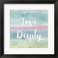 Framed Rainbow Seeds Painted Pattern XIV Cool Love