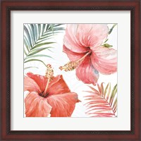 Framed Tropical Blush III