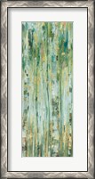 Framed Forest VII with Teal