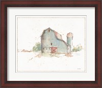 Framed 'Farm Friends XIV Barn' border=