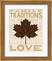 Framed Family Tree Leaf I