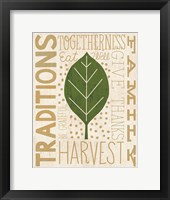 Family Tree Leaf IV Framed Print