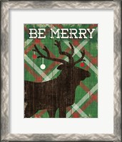Framed Simple Living Holiday Elk