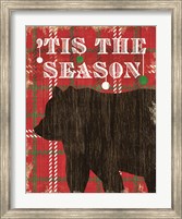 Framed Simple Living Holiday Bear