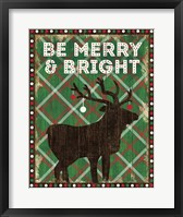 Framed Simple Living Holiday Be Merry