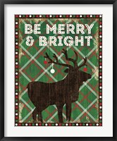 Framed Simple Living Holiday Be Merry