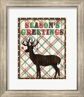 Framed Simple Living Holiday Seasons Greetings