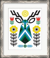 Framed Folk Lodge Deer II