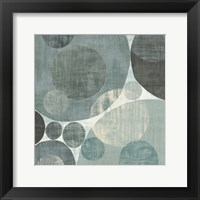 Framed Circulation I Blue and Grey
