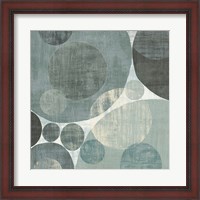 Framed Circulation I Blue and Grey