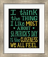 Framed St Pattys Beer I