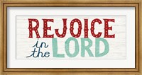 Framed Holiday on Wheels Rejoice in the Lord