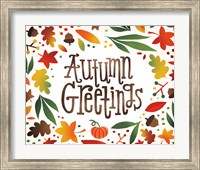 Framed Harvest Time Autumn Greetings