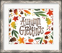 Framed Harvest Time Autumn Greetings