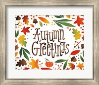 Framed Harvest Time Autumn Greetings