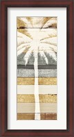 Framed Beachscape Palms IV Gold Neutral