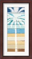 Framed Beachscape Palms IV