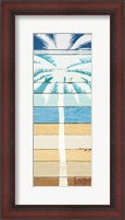 Framed Beachscape Palms IV