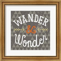 Framed Mod Triangles Wander and Wonder Retro
