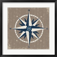 Framed Nautical Compass