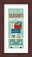 Framed Holiday on Wheels XII Panel