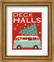 Framed Holiday on Wheels Red IV
